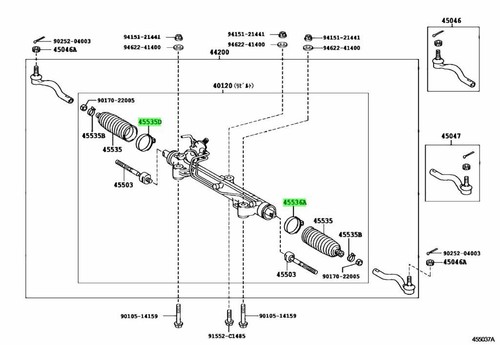 Genuine toyota steering rack - toyota,