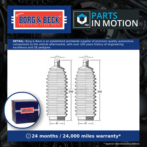 Steering rack boot bsg3244 - steering,