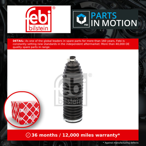 Steering rack boot - steering, range